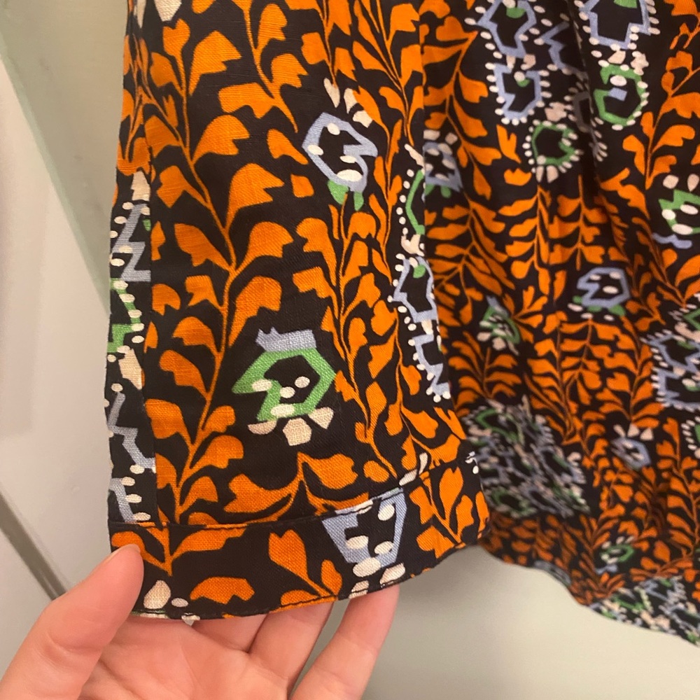 •Tory Burch• Patterned Linen Tunic - Picture 4 of 7